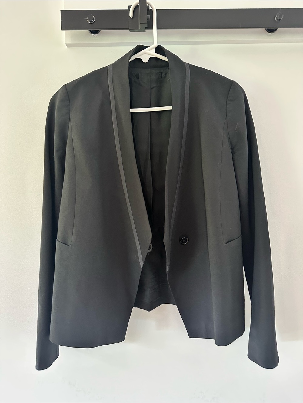 Vince Black Open-Front Women's Blazer Jacket